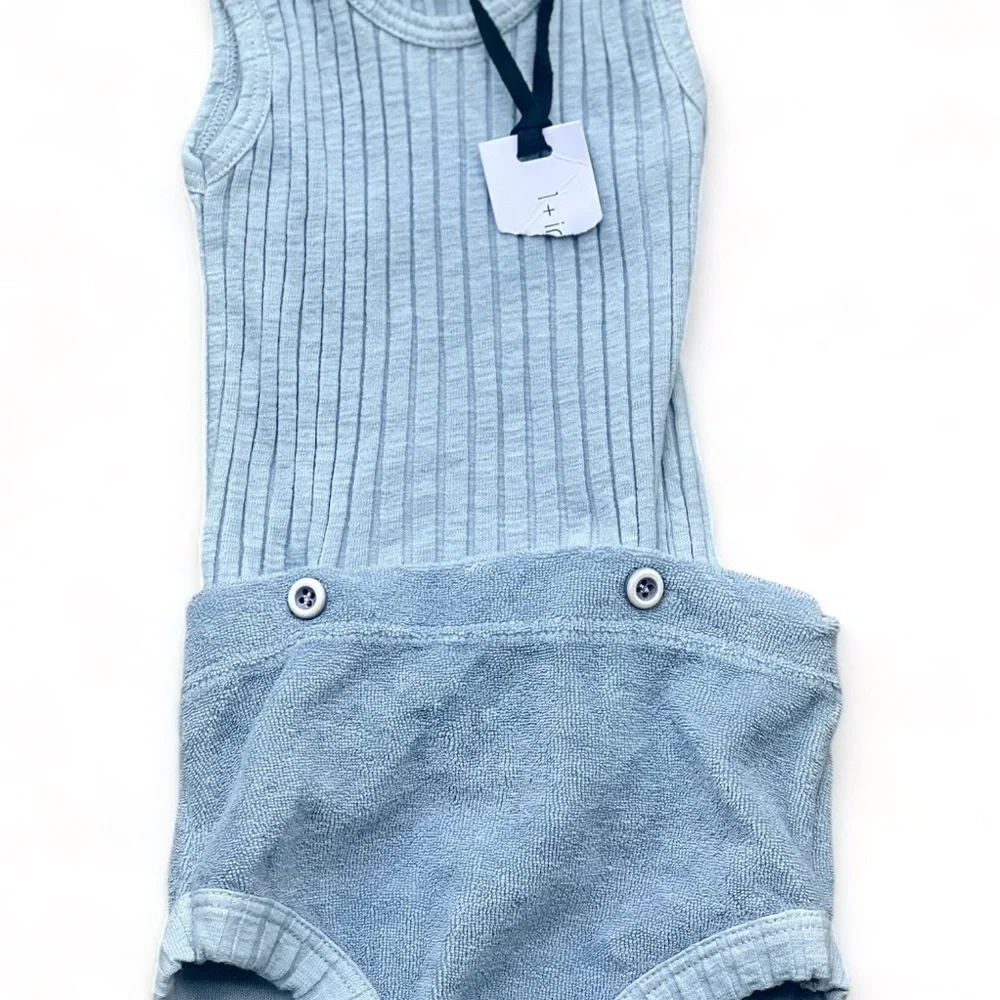 1 + In The Family Baby Boy Ayala Two Piece Romper NWT